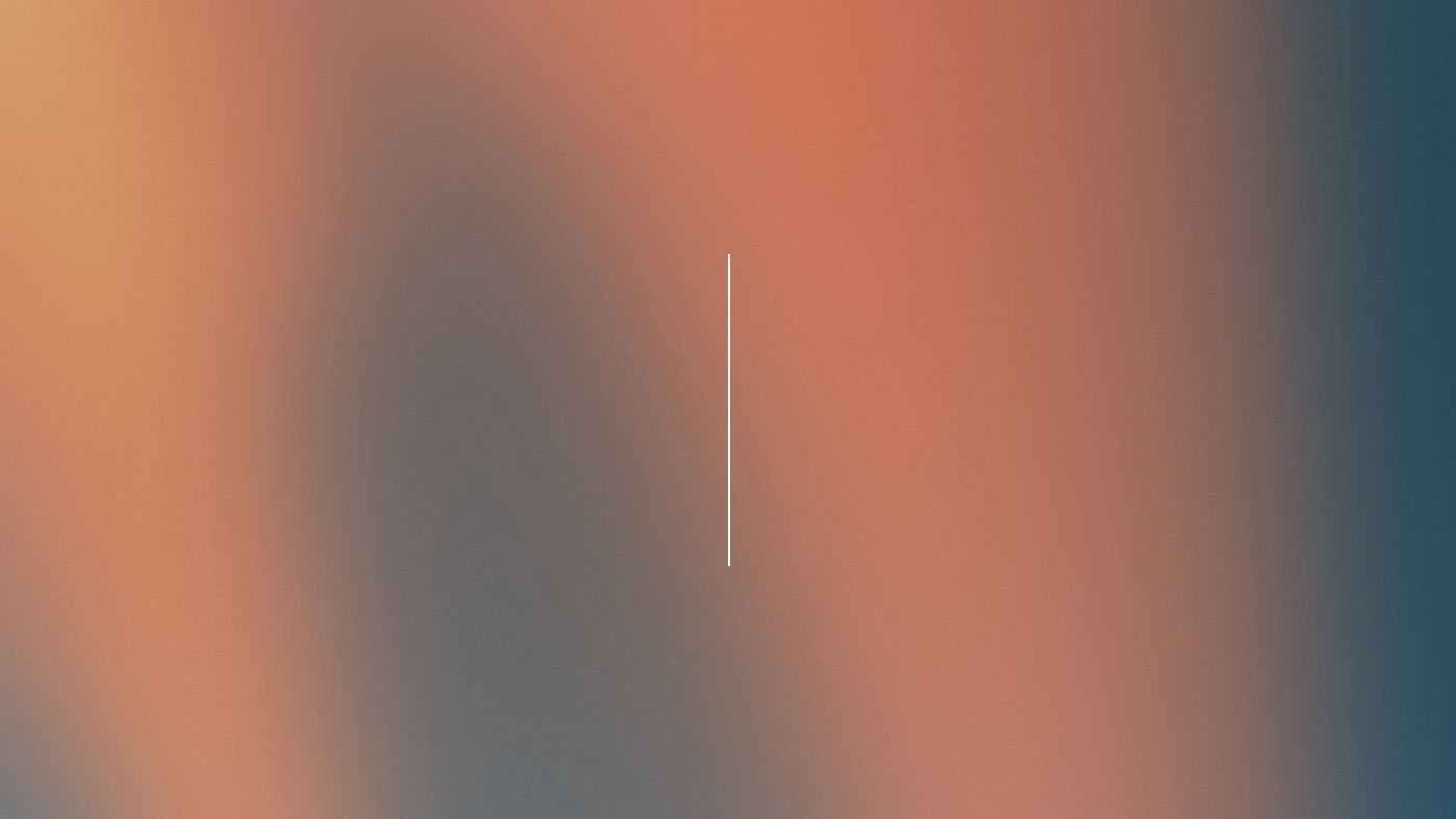 Thin vertical white line centered on a blurred gradient like TCM acupuncture charts, orange and gray.