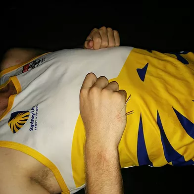 Sydney University AFL team in action